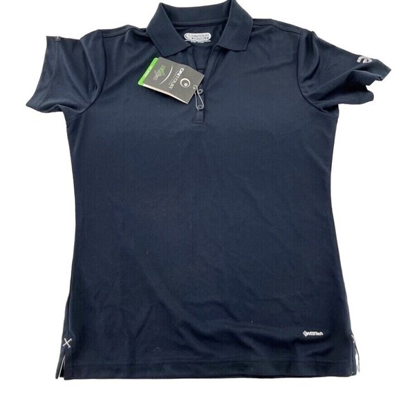 OnTour Ladies Polo Size S with WebTech 100 Series Golf Navy Blue New With Tags - Picture 1 of 7